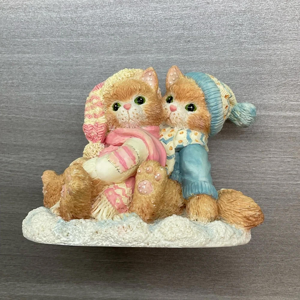 NIB ENESCO CALICO‎ KITTENS TIS THE SEASON FOR SHARING 628166